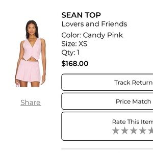 Lovers + Friends Candy Pink Vest